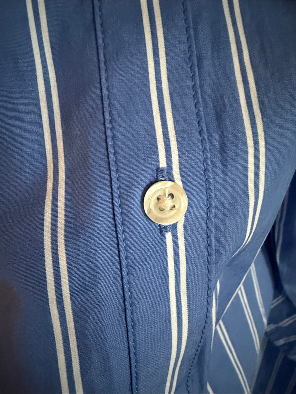 NWOT Universal Thread Blue and White Striped Wrap Waist Shirt Dress XXL - Picture 12 of 12